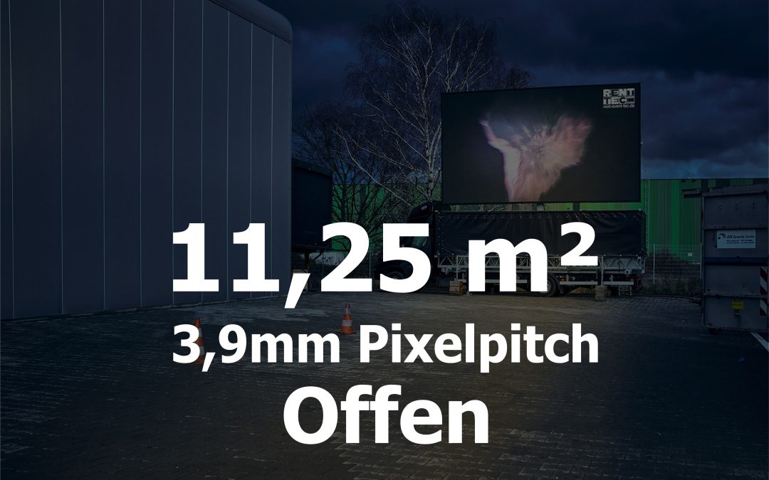 11qm – Offener LED-Trailer – 3,906m Pixelpitch