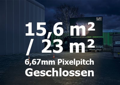 15qm/ 23qm – Offener LED-Trailer – 6,67mm Pixelpitch
