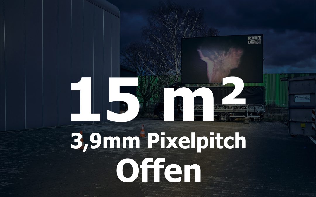 15qm – Offener LED-Trailer – 3,906m Pixelpitch