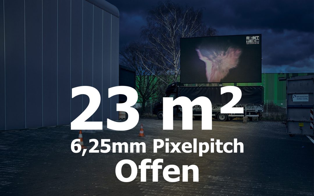 23qm – Offener LED-Trailer – 6,25mm Pixelpitch