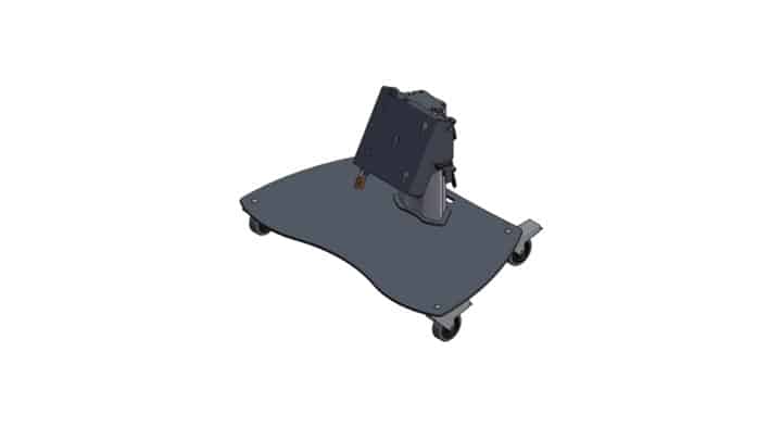 Audipack 390921 Schrägsteller 900 – rollbar  für Displays bis 55"